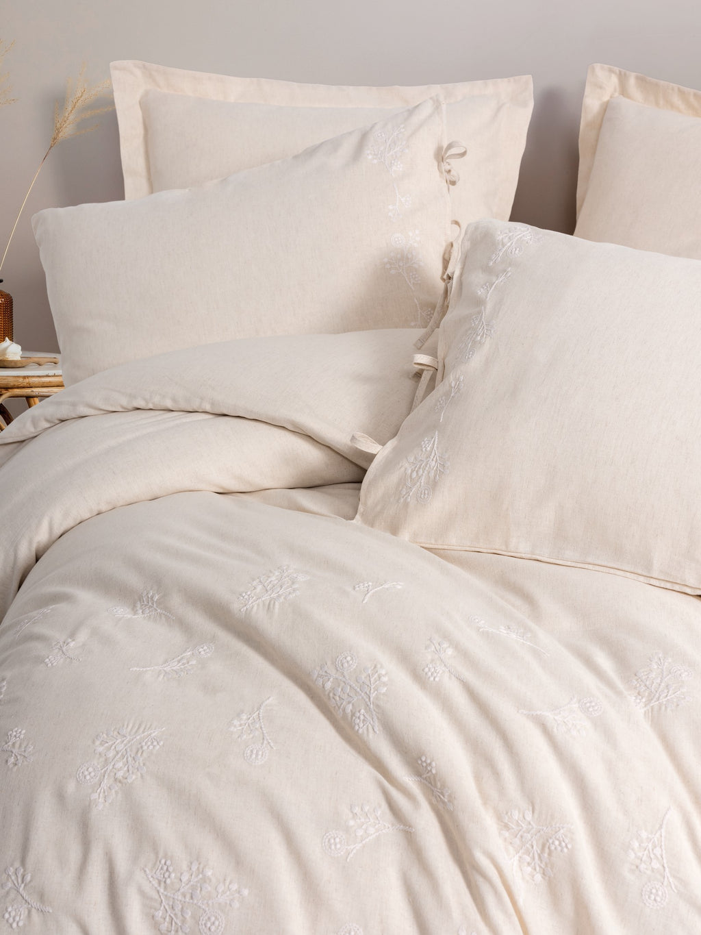 Pościel 200×220 Len z bawełną 25% / 75% Cotton Box z prześcieradłem
