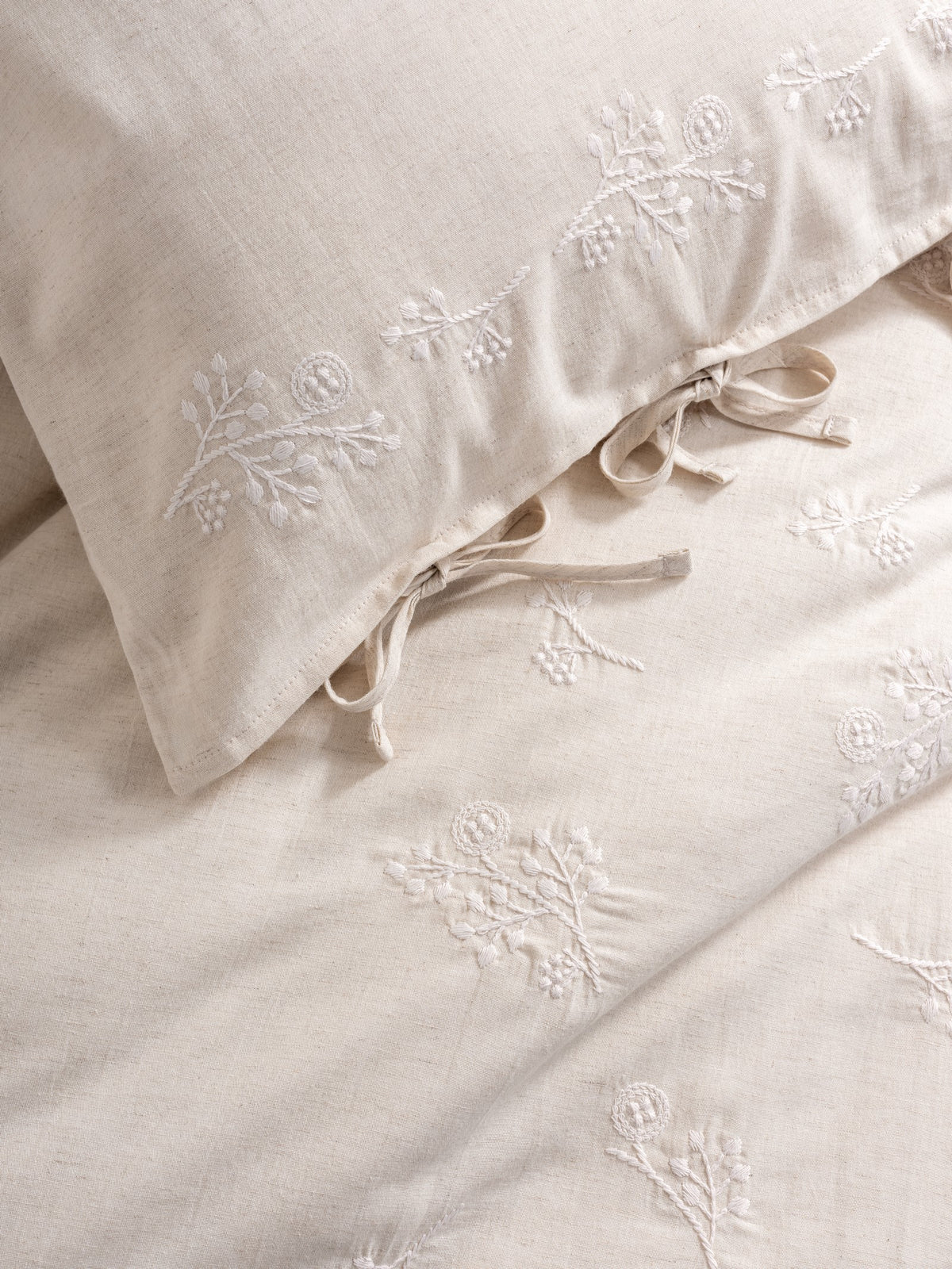 Pościel 200×220 Len z bawełną 25% / 75% Cotton Box z prześcieradłem