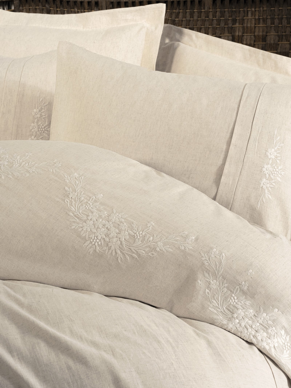 Pościel 200×220 Len z bawełną 25% / 75% Cotton Box z prześcieradłem