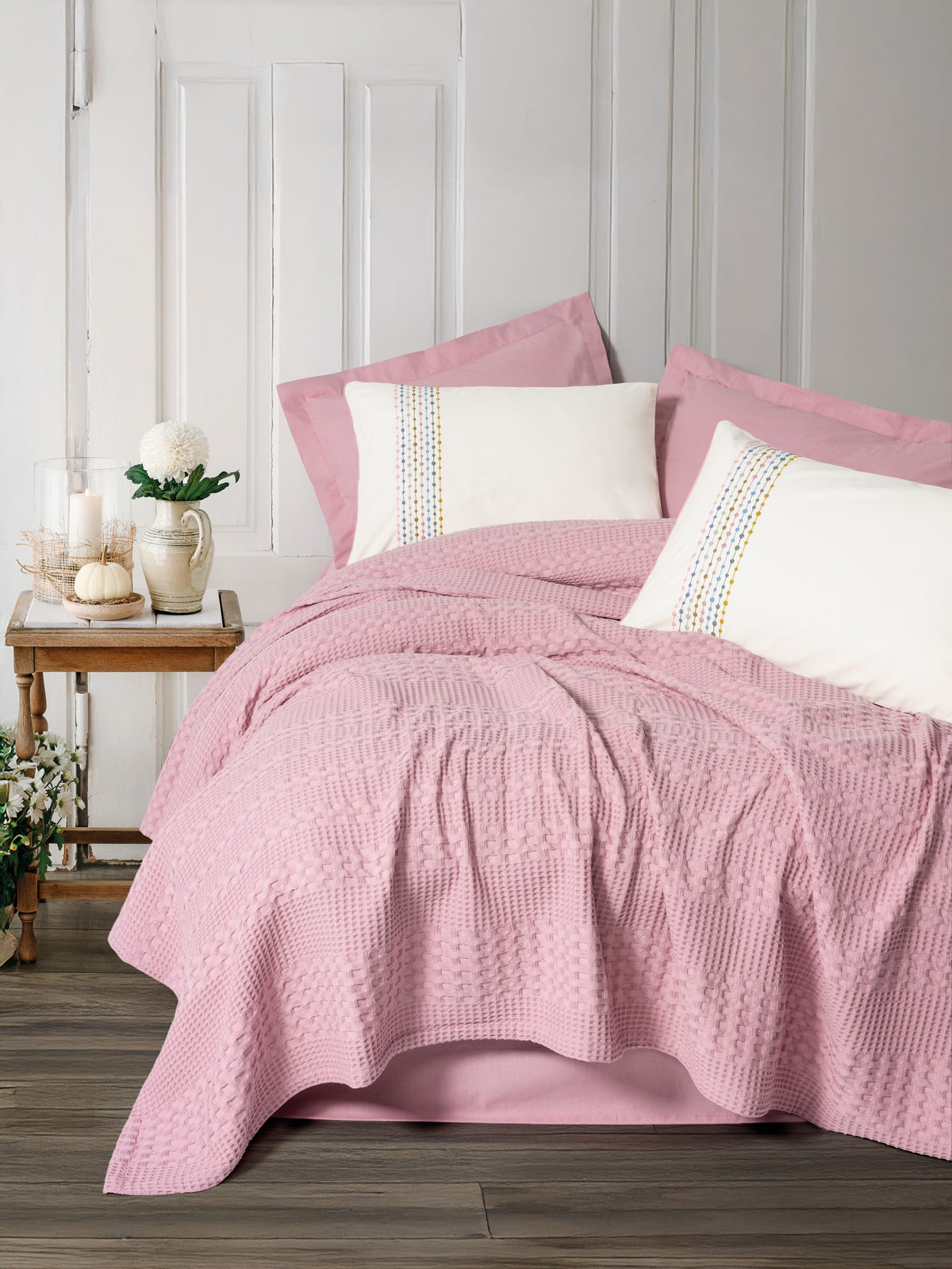 KOMPLET NARZUTA 220x230 + prześcieradło z poszew. 100% BAWEŁNA COTTON BOX