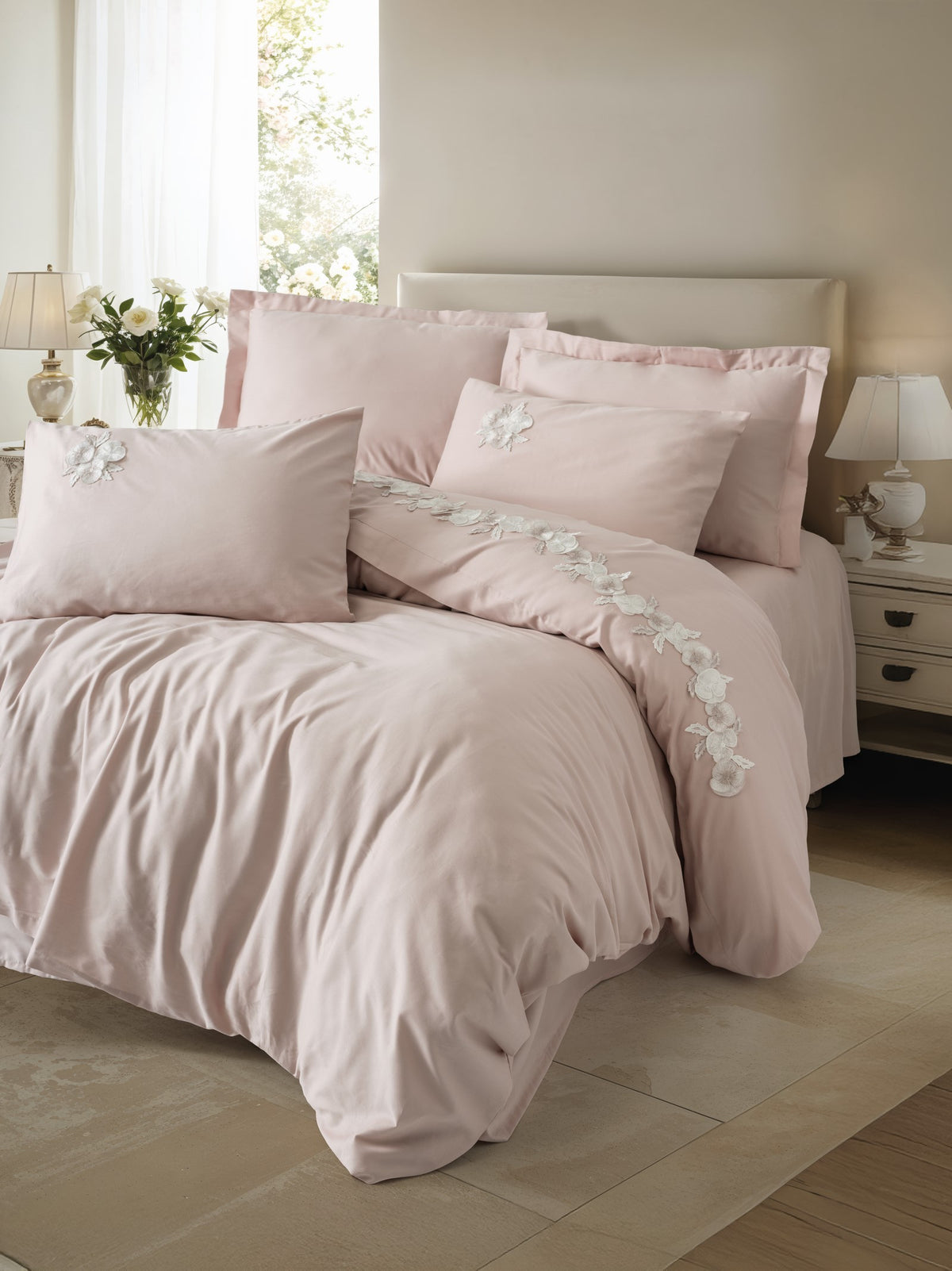 Pościel 200×220 Satyna bawełniana Cotton Box z prześcieradłem